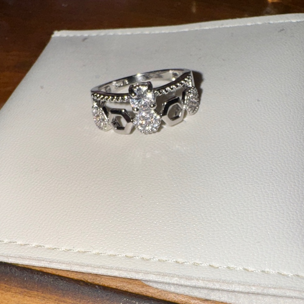 Elegant Silver and Gold Women's Ring Set
